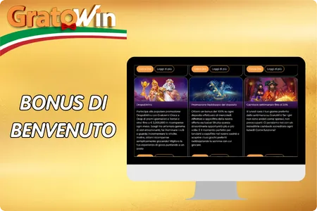 gratowin Bonus di Benvenuto